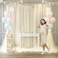 thumbnail image 4 of Wehilion Backdrop Curtain for Parties Sheer Tulle Backdrop Drapes for Wedding Ceremony Birthday Baby Shower Photo Backdrop Curtain Decorations, 4 of 7