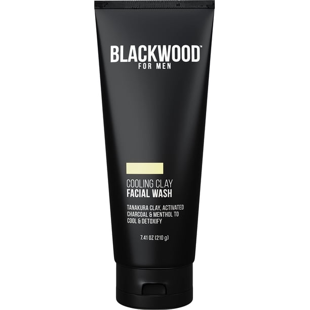 Arcilla refrescante para hombre Face Wash Blackwood con carbón activado
