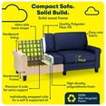 thumbnail image 4 of Pemberly Row 78" Rolled Arm Sofa with Removable Covers Navy Blue, 4 of 16