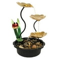 thumbnail image 2 of Fuentes  dorado para interiores de 3 niveles, fuente de escritorio de cascada, bomba automática para decoración del hogar de oficina Zulema  Fuentes de mesa, 2 of 8