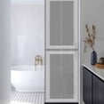 thumbnail image 3 of Grey Geometric Window Privacy Film, Bohemia Tribal Farm Tribal Patterned Static Cling UV Sun Blocking Heat Control Window Tint Day and Night, Non-Adhesive One Way Windows Privacy Cover 17.7''x78.7'', 3 of 7