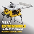 thumbnail image 4 of Sierra Circular de Mesa Portátil Stanley Extensible hasta 660mm con Motor de 1800W SST1801, 4 of 6