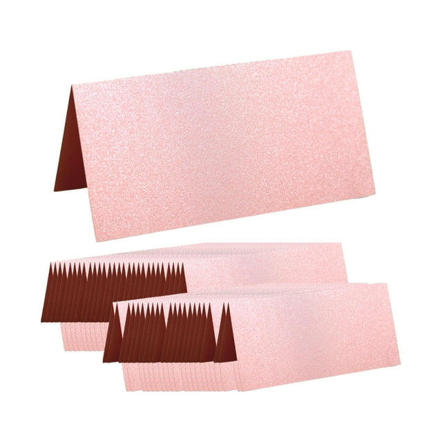 veasfak 50 Pieces Wedding Place Cards Seating Place Card Buffet Table Cards Tags Elegant pink