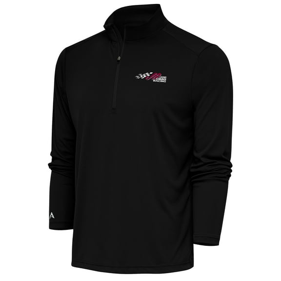 Men's Antigua Black Joe Gibbs Racing Tribute Quarter-Zip Pullover Top