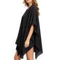 thumbnail image 6 of Women Kimono Cardigans Casual Poncho Shawl Wrap Cape Beach Cover up Open Front Resort Wear 2026, 6 of 9