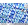 thumbnail image 3 of Soimoi Blue Cotton Duck Fabric Shibori Tie-Dye Decor Fabric Printed Yard 42 Inch Wide, 3 of 3