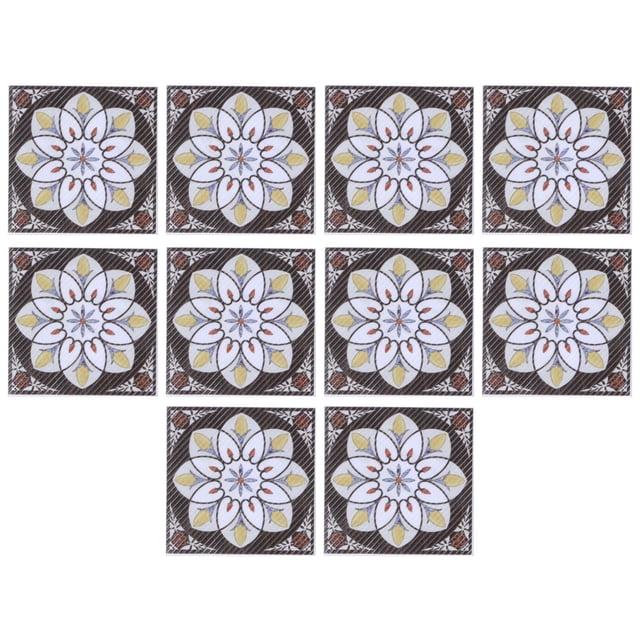 Etiqueta engomada diagonal del azulejo, 20PCS Etiquetas engomadas autoadhesivas del piso del azulejo Calcomanías del piso adaptadas para la perfección Jadeshay A