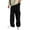 Black, variant on Kiijoy Little Boys Wide Leg Sweatpants Athletic Baggy Cargo Pants Joggers, Sizes 5-6