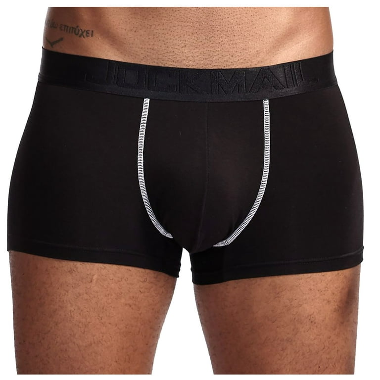 Men's Sustainable Solid Black Boxer Briefs Underwear – MANBUNS