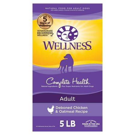UPC: 0076344891420 | Wellness Complete Health Natural Dry Dog Food Chicken & Oatmeal 5-Pound Bag