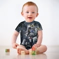 thumbnail image 3 of Mobile Suit Gundam Baby Boy Girl Short Sleeve Rompers Bodysuit One Piece Jumpsuit Summer Outfit, 3 of 8