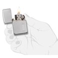 thumbnail image 2 of Zippo Engine Turned High Polish Chrome Pocket Lighter, 2 of 6