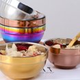 thumbnail image 1 of Minkissy Stainless Steel Cereals Bowl Round Anti-fall Household Adults 1Pcs, 1 of 3