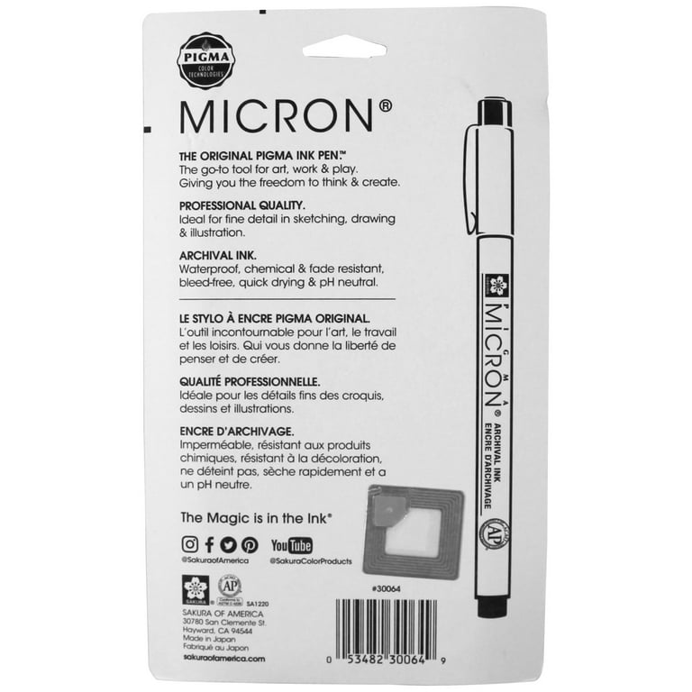 Micron Pigma 6 Pen Set Black
