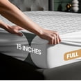 thumbnail image 3 of Utopia Bedding Waterproof Mattress Protector Full Size, Premium 3D Air Soft Fabric Mattress Cover, Fits 15 Inches Deep, Breathable, Fitted Style with Stretchable Pockets, 3 of 7