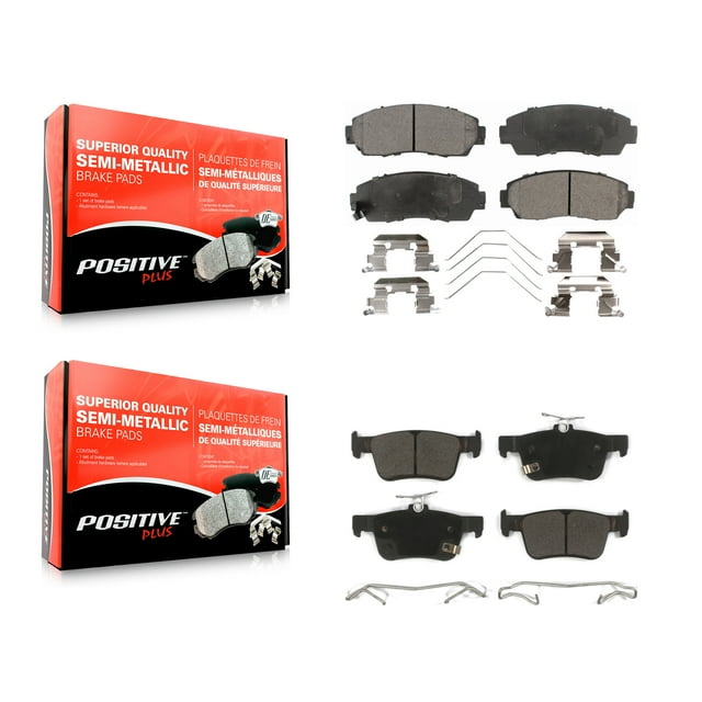 Positive Plus Front Rear Semi-Metallic Brake Pads Kit for Car 2019-2021 Acura RDX KPF-100669