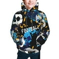 thumbnail image 5 of Kll Unisex Kids Boys Girls Hooded Pocket Pullover Hoodies-Football, 5 of 9
