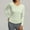 Green, variant on Abtuhar Women Long Sleeve Tops Solid V Neck Loose Breathable Straight Hem Fall Shirts