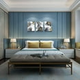 thumbnail image 6 of Abstract Wall Art For Living Room Bedroom Wall Decor Artworks Office Decor Abstract Ink Wall Paintings 3 Piece Bathroom Wall Posters Canvas Prints Pictures Ready To Hang Home Decorations, 6 of 6