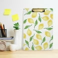 thumbnail image 6 of FMSHPON Yellow Lemon Clipboard Hardboard Wood Nursing Clip Board and Pull for Standard A4 Letter 13x9 inches, 6 of 8
