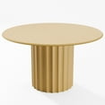 thumbnail image 5 of 52 in. Soild Wood Natural Oak Dining Table Round Kitchen Table, 5 of 6