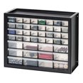 thumbnail image 2 of Iris 44 Drawer Clear Plastic Craft Garage Workshop Storage System Cabinet, Black, 2 of 7