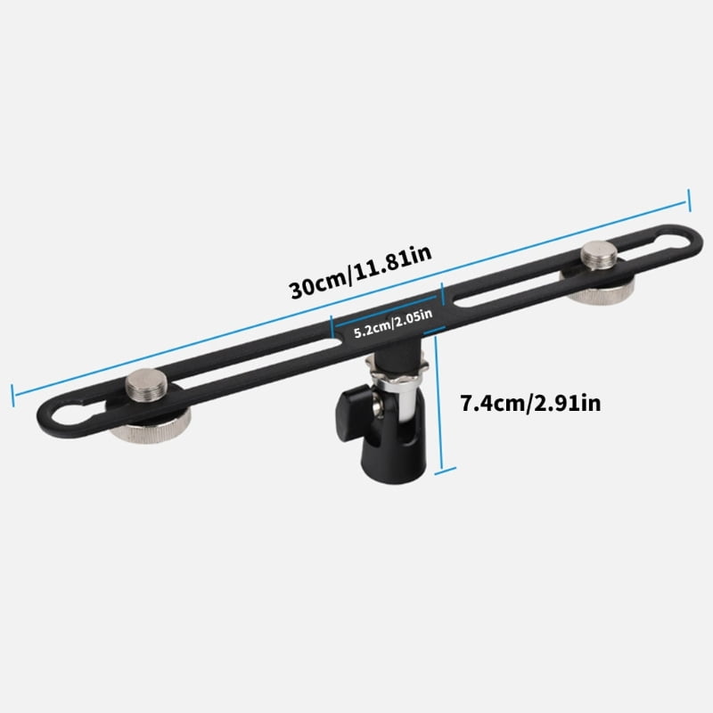 Professional Double Mic Arm Stand Adjustable Angles for Audios Recording Devices