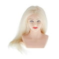 thumbnail image 1 of Salon Braiding Training Practice Hairdressing Manikin Head Model , Beige, 1 of 8