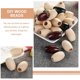 thumbnail image 3 of 30Pcs Oval Wooden Beads Wooden Loose Beads Wooden Beads Garland DIY Beads DIY Supply, 3 of 3