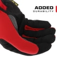 thumbnail image 3 of Guantes de trabajo Mechanix Wear FastFit, antideslizantes, rojos, talla XL, 3 of 8