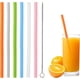 thumbnail image 1 of Popotes Reusables para Tapioca Juego de Popote Plegables Reutilizables de Grado Alimenticio Resistente al Calor para Viaje (6 Colores en Popote Rectos), 1 of 4