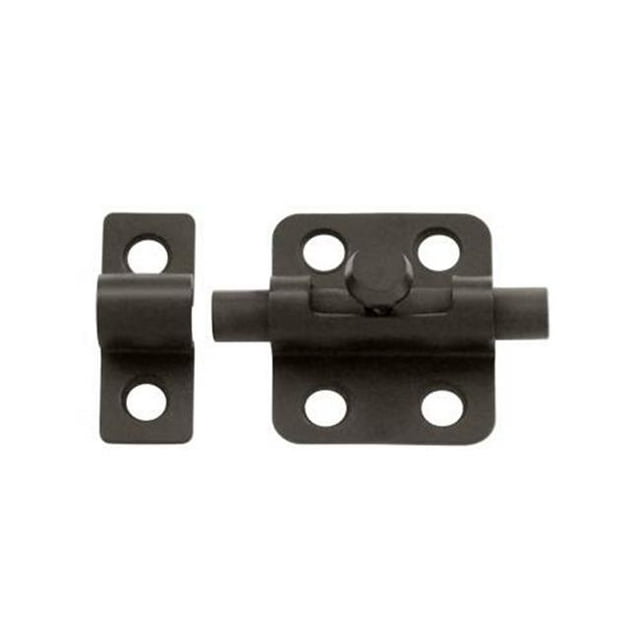 2 in. Barrel Bolt, Oil Rubbed Bronze - Solid Brass