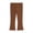 Brown, variant on Asxite Toddler Girls Leggings Solid Elastic Waist Flare Stretch Casual Winter Pants 2-8 Y