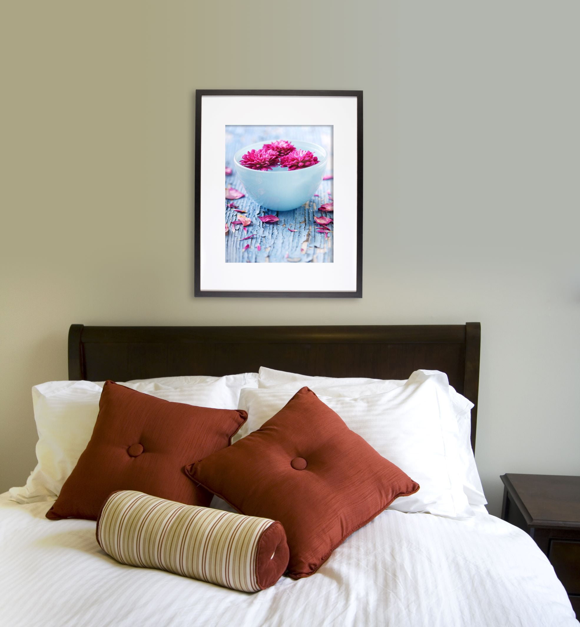 Snap - 16"x20" Black Wall Picture Frame - Single White Mat - Matted for 11"x14" Pictures