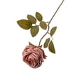 thumbnail image 2 of Z52LingLing Decoration Artificial Flowers - light purple INS Style Faux Rose with Frosted Petal Tips & Distressed Edges, 39cm Cloth Fake Flower for Home Wedding Cafe Vase Arrangement, 2 of 8