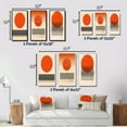 thumbnail image 4 of Designart "Minimalist Geometric Sunset in Bold Orange III" Modern Geometric Framed Wall Art Set Of 3 - Orange Abstract Frame Gallery Wall Set For Home Decor, 4 of 6