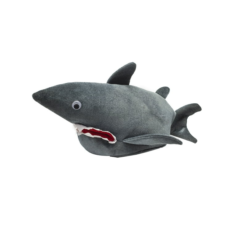 Novelty Gray Plush Shark Hat Cap Adult Costume Halloween Party Cosplay Accessory Novelty Gray Plush Shark Hat Cap Adult Costume Halloween Party Cosplay Accessory