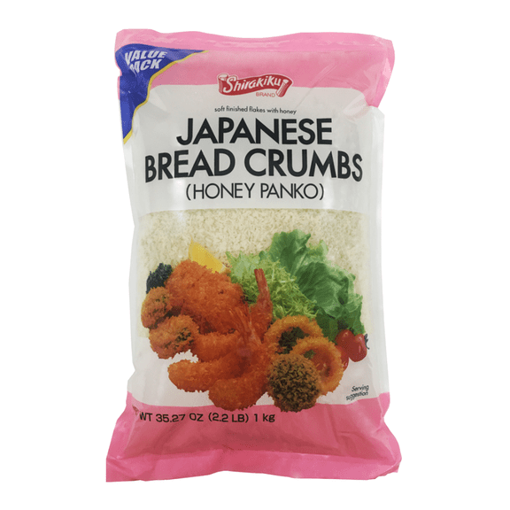 Shirakiku Honey Panko 2.2lb Breadcrumbs Value Bag