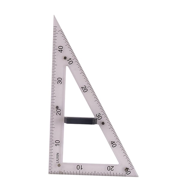 Regla de geometría matemática grande Herramienta de geometría Demostración Material escolar Dibujo Regla de 60 grados