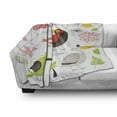 thumbnail image 3 of Birds Soft Flannel Fleece Blanket, Tropical Themed Exotic Birds Alluring Keel-Billed Toucan Pinky Flamingo and Pelican, Cozy Plush for Indoor and Outdoor Use, 50" x 70", Multicolor, by Ambesonne, 3 of 6