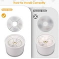 thumbnail image 4 of Mistaha 8PCS Cat Water Fountain Filter Active Carbon Resin Filter Replacement Round Pet Water Dispenser, 4 of 8