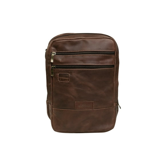 CROSSBODY CAFÉ CON DOS CIERRES AL FRENTE