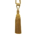 thumbnail image 2 of DECOPRO Elegant Netted Curtain & Drapery Tassel Tieback, Tassel Length 10" (25cm), Spread 30" (76cm) # TBIN1, Rustic Gold #4975 (Light Gold, Beige Gold, Yellow Gold) Set of 4, 2 of 3