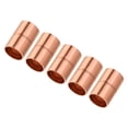 thumbnail image 1 of Uxcell Raccords Droits en Cuivre Raccords de Soudage pour Climatiseur CVC 5 Pcs 3/8 Pouces, 1 of 5