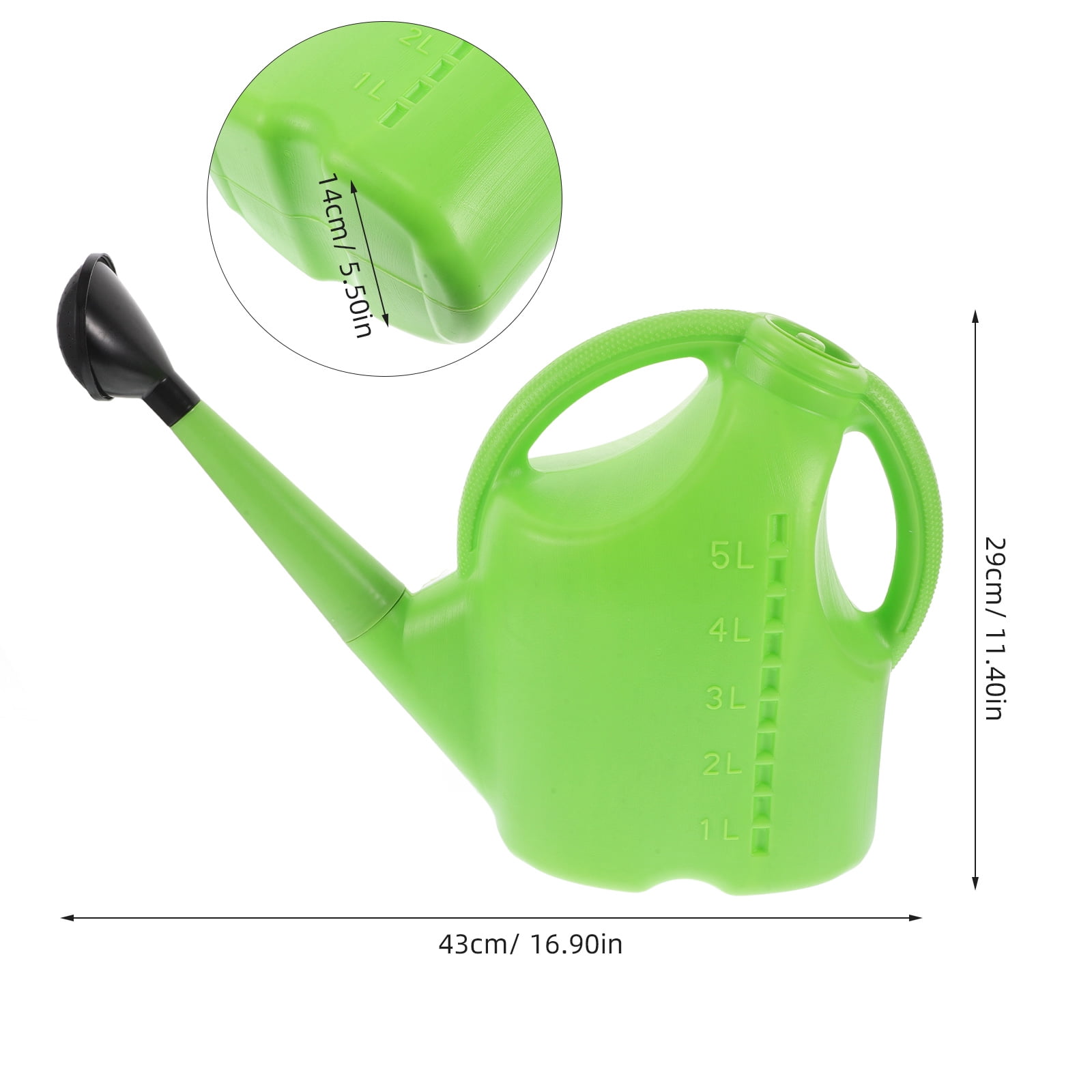 2 Pieces Reusable Spray Bottles 5l Watering Can Bonsai Office