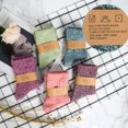 thumbnail image 6 of 5 Pairs Womens Wool Socks Thick Knit Vintage Winter Warm Cozy Crew Socks Gifts,Blue, Green, Red, Pink, Purple, 6 of 6