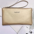 thumbnail image 5 of Women's Minimalist Long Coin Purse, Lightweight Clutch Wallet, Solid Color Purse, 5 of 5