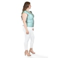 thumbnail image 2 of Blusa satinada con flor Roman Fashion/Tallas Extras, 1901 (Menta) verde claro 38, 2 of 6