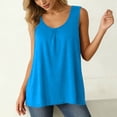 thumbnail image 2 of Admvng Womens Casual Comfortable Solid Sleeveless Round Neck Flowy Tank Top, 2 of 9