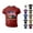 Red, variant on Boys Patriotic Spirit T-Shirt Red White Blue Flag Pattern Loose Fit Crewneck Short Sleeve Active Play Tee